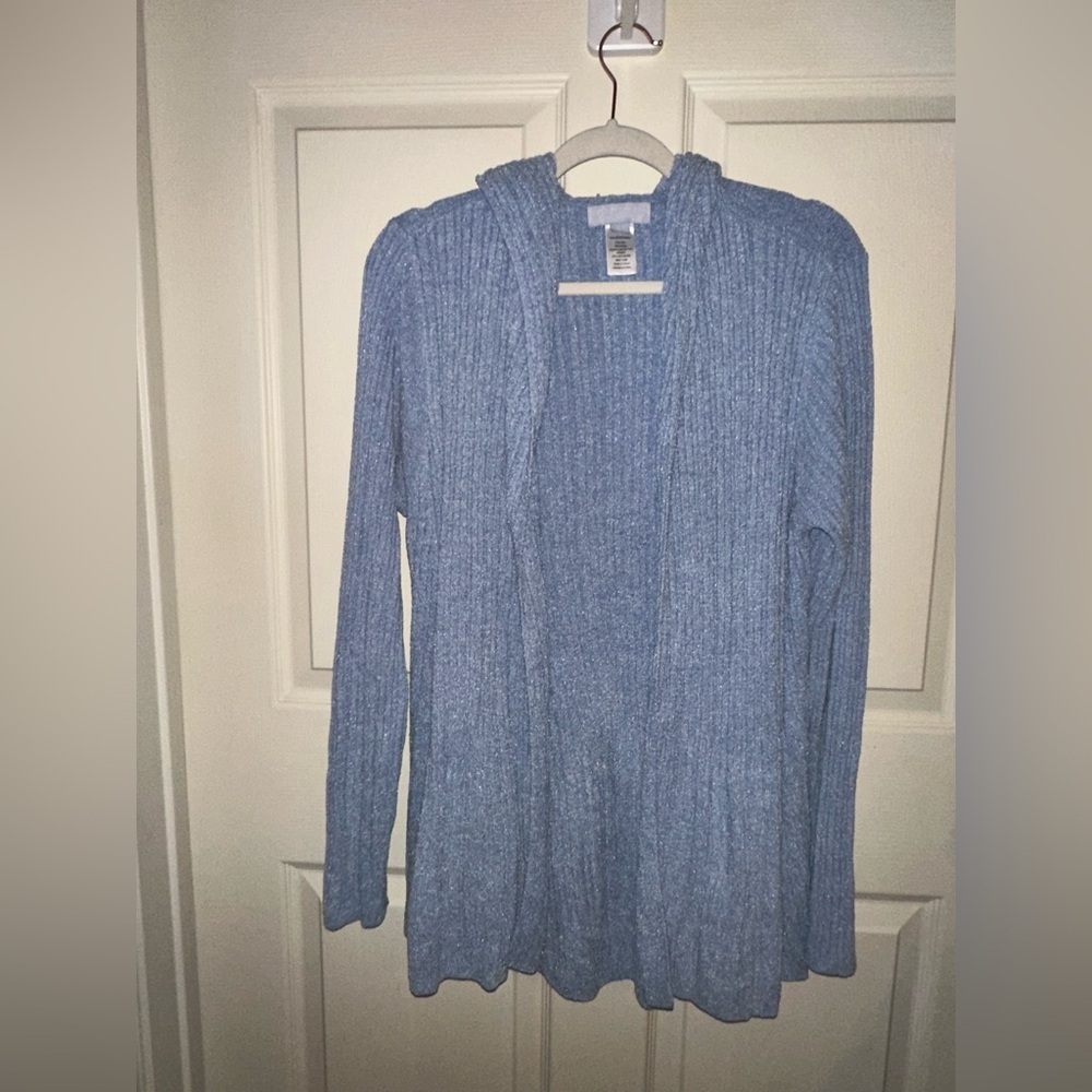 Barefoot Dreams cozychic ultra lite Blue Cardigan XL cozy soft lounge